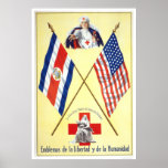 Costa Rica - Emblems of Liberty and Humanity posters