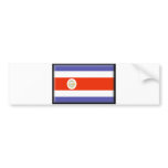 Costa Rica Flag bumper stickers