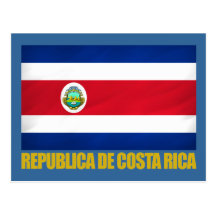 Costa Rica Flag Post Card