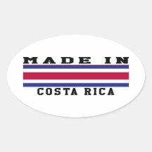 Costa Rica Made In Designs Stickers