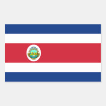 Costa Rica/Rican Flag Stickers