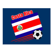 Costa Rica Soccer Team Postcard