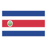 costa rica rectangle stickers