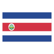 costa rica rectangle stickers