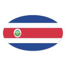 costa rica oval stickers