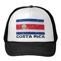 Costa Rica Vintage Flag Trucker Hat