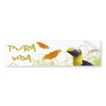 Costa Rican Pura Vida Bumper Sticker bumper stickers