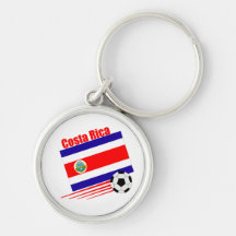 Costa Rican Soccer Team Keychain