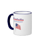 Costello for Congress Patriotic American Flag mugs
