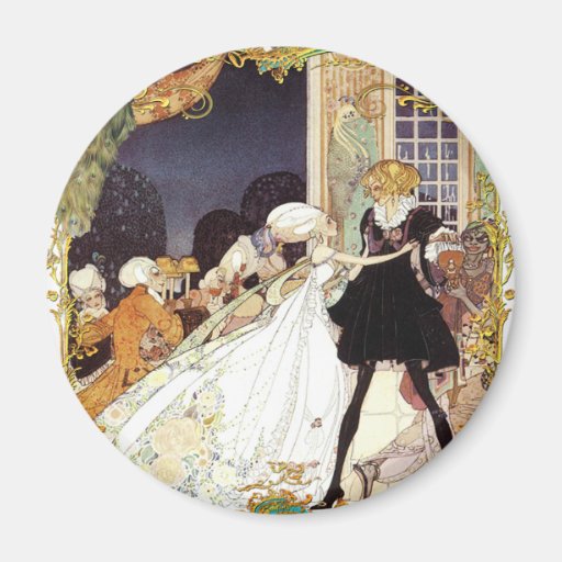Costume Ball Vintage Style Art Design Magnet
