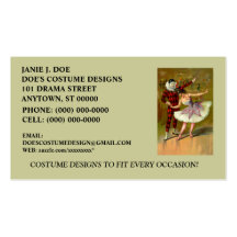 COSTUME BOUTIQUE ~ COSTUME DESIGNER ~BUSINESS CARD