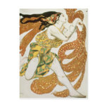 Costume design for a bacchante in 'Narcisse' Post Card