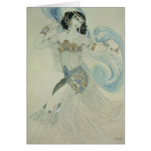 Costume design for Salome Greeting Card