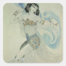 Costume design for Salome Square Sticker