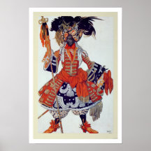 Costume design for The Queen's Guard, from Sleepin Print