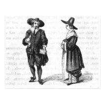 Costume of the Pilgrims Postcard