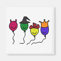 Costume Party Fridge Magnet