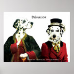 Costumed dalmation couple poster