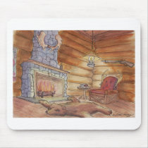 Cosy Cabin Mouse Pad