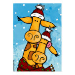 cosy giraffes gift tag business cards