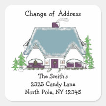 Cosy House Change of Address Stickers