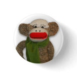 Cosy Sock Monkey buttons