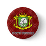 Cote Divoire Coat of Arms Pinback Buttons