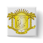 Cote d'Ivoire Coat of arms CI Button
