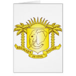 Cote d'Ivoire Coat of arms CI Greeting Card