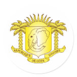 Cote d'Ivoire Coat of arms CI Sticker