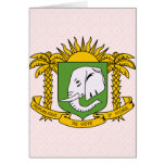 Cote Divoire Coat of Arms detail Greeting Cards