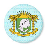 Cote Divoire Coat of Arms detail Magnet