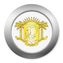 Côte d'Ivoire Coat of Arms Fridge Magnet