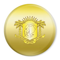 Côte d'Ivoire Coat of Arms Refrigerator Magnets