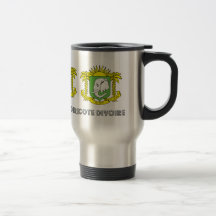 Cote Divoire Coat of Arms Mugs