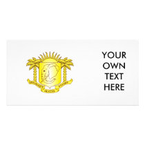 Côte d'Ivoire Coat of Arms Personalized Photo Card