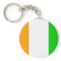 Cote Divoire Flag keychains