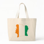 Cote d'Ivoire Flag map CI Bags