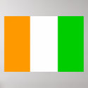 Cote Divoire Flag posters