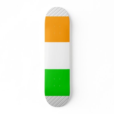 Cote Divoire Flag Skate Board by coolcountry