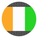 Cote Divoire Flag stickers