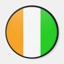 Cote Divoire quality Flag Circle Fridge Magnet