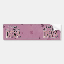 Coton de Tulear DIVA Bumper Sticker