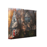 Cottage - Cranford, NJ - Autumn Cottage Canvas Print
