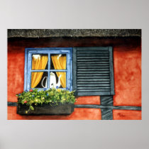 Cottage Window Print