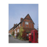 Cottages, old phone box, Kenilworth, Warwickshire, Post Cards
