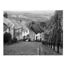 Cottages on a golden hill, Shaftesbury, Dorset, En Post Cards