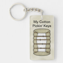 Cotton Bail Key Chain