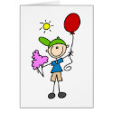 Cotton Candy And Balloons At The Fair Card