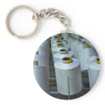 Cotton reels, texture keychains